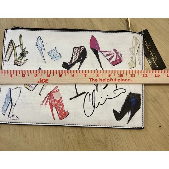 Y2K Christian Siriano Purse Makeup Bag Payless I Love Shoes Clutch 80s 90s Style - Picture 5 of 8
